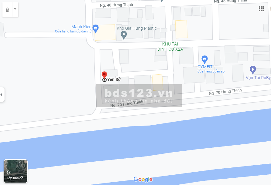 Cho thuê đất Yên Sở, diện tích sử dụng 55m2 lâu dài, ô tô tải tránh giá 4 triệu/tháng