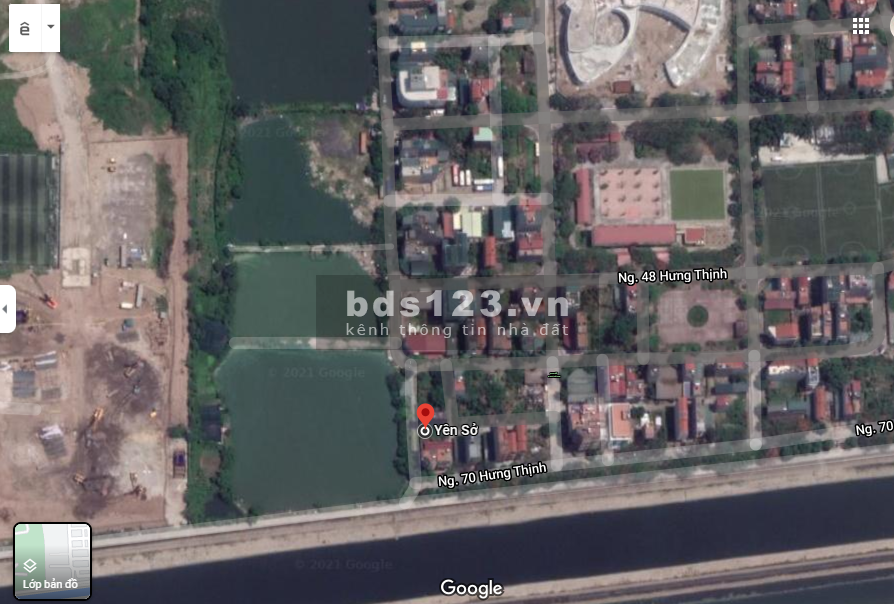Cho thuê đất Yên Sở, diện tích sử dụng 55m2 lâu dài, ô tô tải tránh giá 4 triệu/tháng