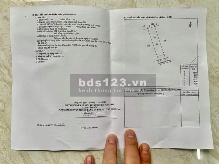 Nhà đất Long Thành ấp 3 xã An Phước Long Thành giá đầu tư chỉ 2.75 tỷ, sổ sẵn