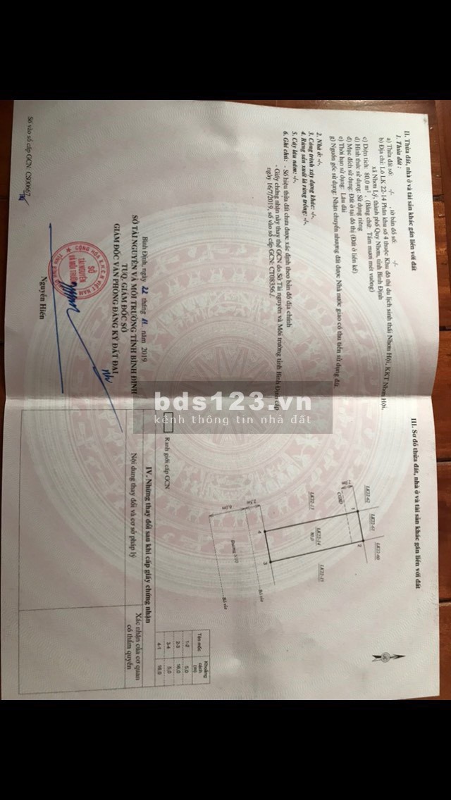 Đất nền ven biển Quy Nhơn giá chỉ từ 599 triệu đã có sổ đỏ hạ tầng hoàn thiện 95%