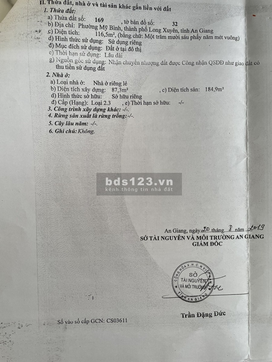 Nhà siêu Vip tại trung tâm thành phố Long Xuyên, vị trí đắc địa, khu dân cư đông, tiện ích đủ