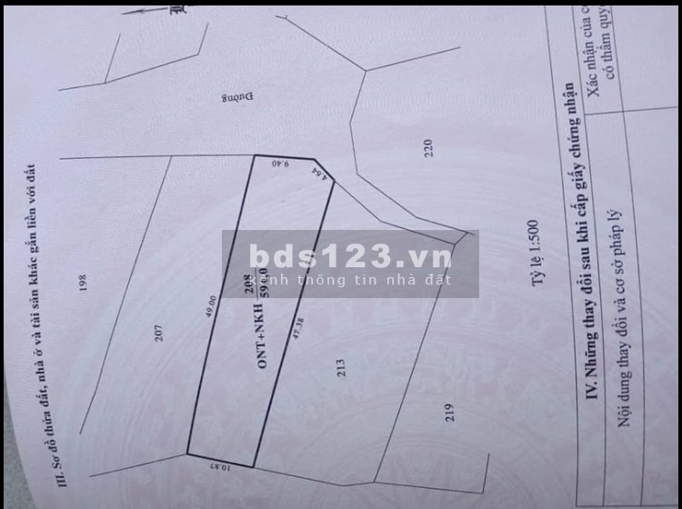 Bán đất thổ cư có nhà cấp 4 chiều ngang 14m chiều dài 49m liên hệ 0382542663 đường ô tô