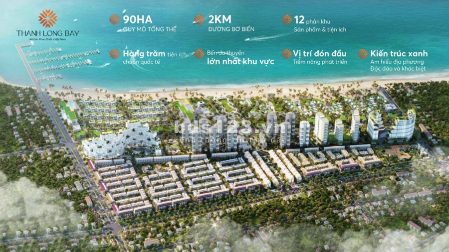 Shophouse 2 mặt tiền biển by Thanh Long Bay chiết khấu cao, nhiều chính sách ưu đãi