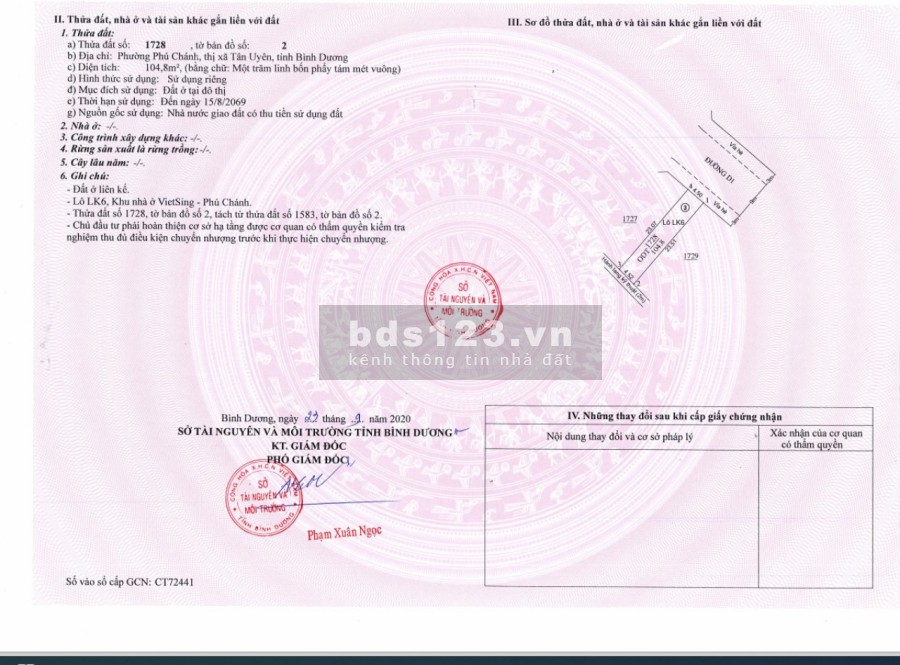 Nhà ở thương mại Vietsing Phú Chánh sổ sẵn thổ cư 100% hỗ trợ vây 70%, giá tốt đầu tư