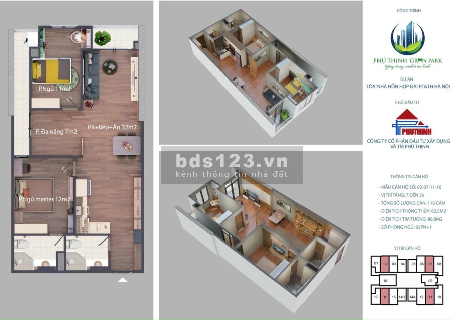 Phú Thịnh Green Park giá trực tiếp từ chủ đầu tư tiện ích nội khu đẳng cấp, giá tốt, lhcc