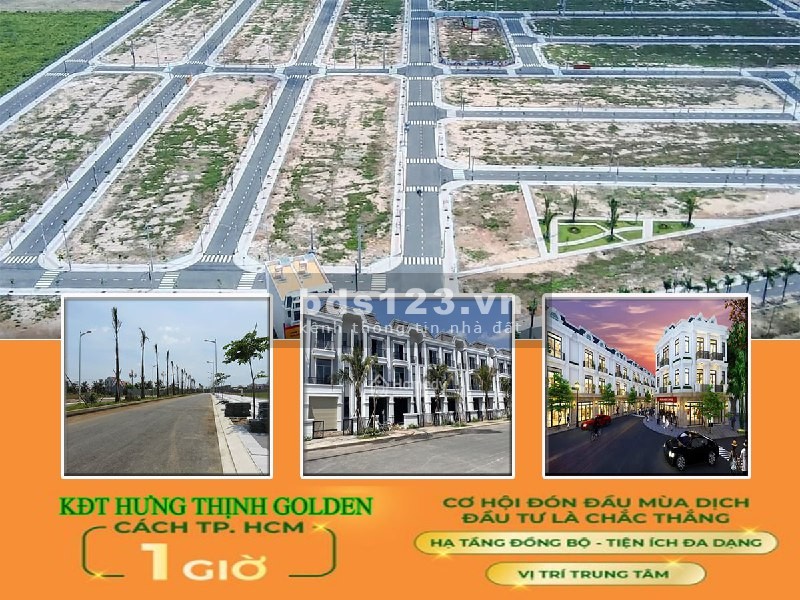 KĐT Hưng Thịnh Golden giá bán chỉ 800 triệu/nền ngay Trung tâm Thị xã Bến Cát - Bình Dương