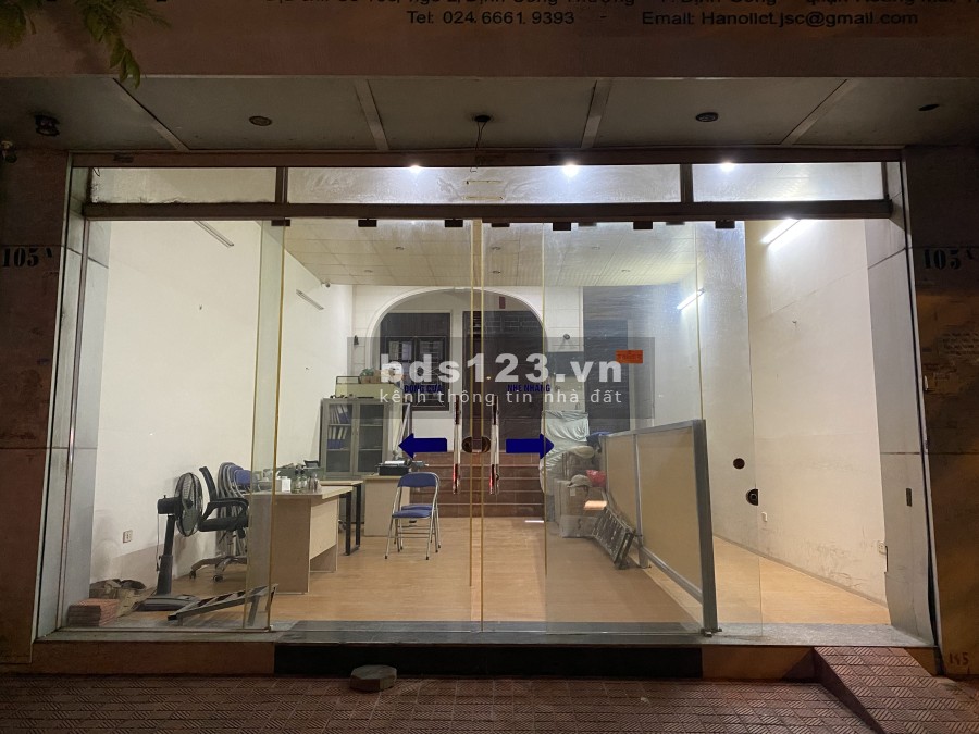Cho thuê mặt bằng diện tích sử dụng 55m2 mặt phố Trần Hoà (Định Công) lh 0915220508