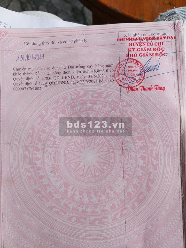 Đất Hiếm mua ngay kẻo sốt 2.8 tỷ chốt cứng tại Trung Lập Thượng Củ Chi pháp lý đủ,