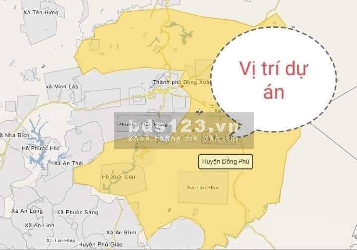Bán gấp 7 nền đất tc đất mặt tiền đường Liên Xã QH 28m ngay KCN Becamex Đồng Phú