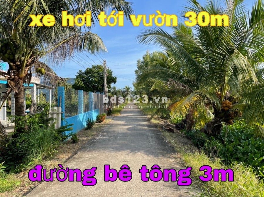 Đất vườn cách biển Tân Thành 3km, rộng rãi thoáng mát đường lớn, xe ra vào thoải mái