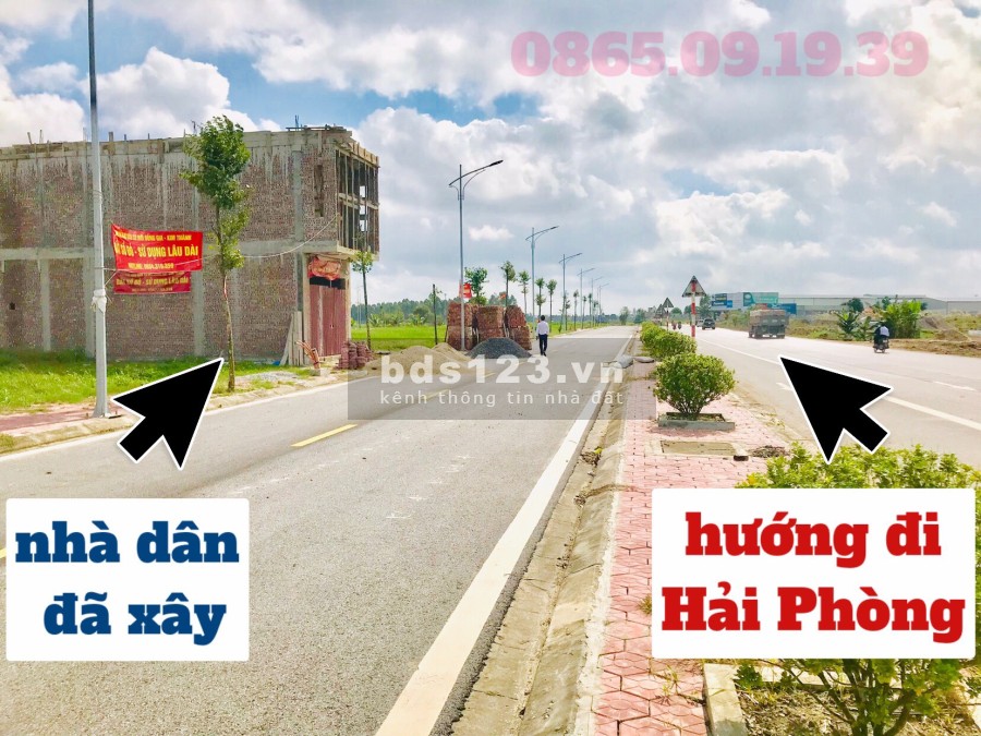 Bán đất mặt đường Quốc Lộ 17B, Thị Tứ Đồng Gia, Kim Thành, Hải Dương pháp lý chuẩn