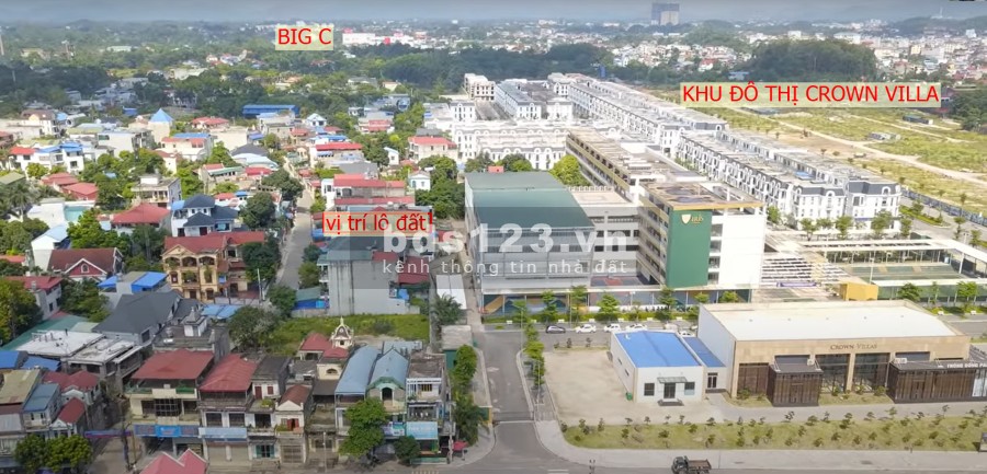 Chính chủ cần bán đấy cạnh khu đô thị Crowwn Villax Thái Nguyên, giá bán 1.2xx tỷ, lh 0986652582
