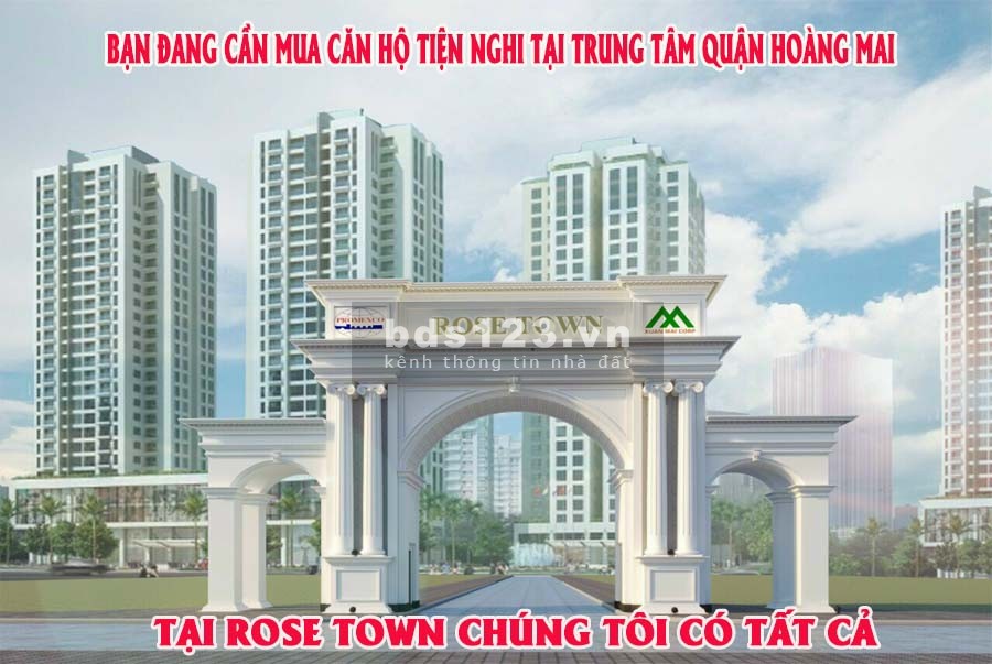 Chiết khấu 150 triệu chỉ càn thanh toán trước 579 triệu sở hữu ngay căn hộ tại Rose Town