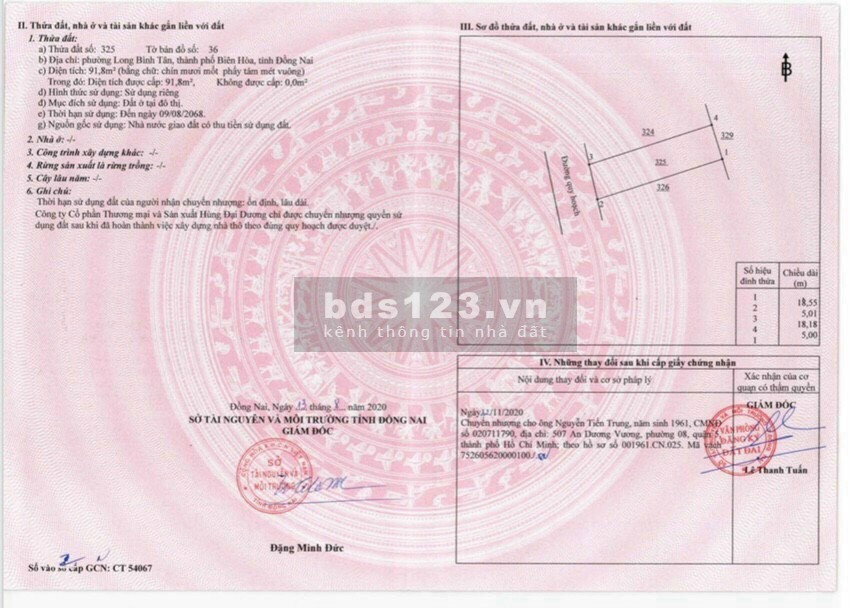 Đất nền dự án mới ngay thành phố Biên Hòa (cách Ngã 3 Vũng Tàu 500m) lh 0982350925