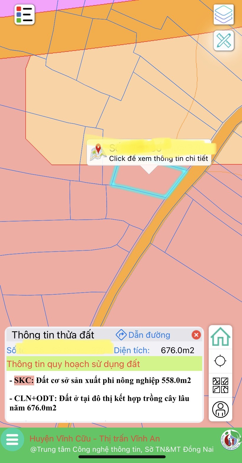 Bán đất full hồng thị trấn Vĩnh An Vĩnh Cửu Đồng Nai liên hệ xem đất 0865913868