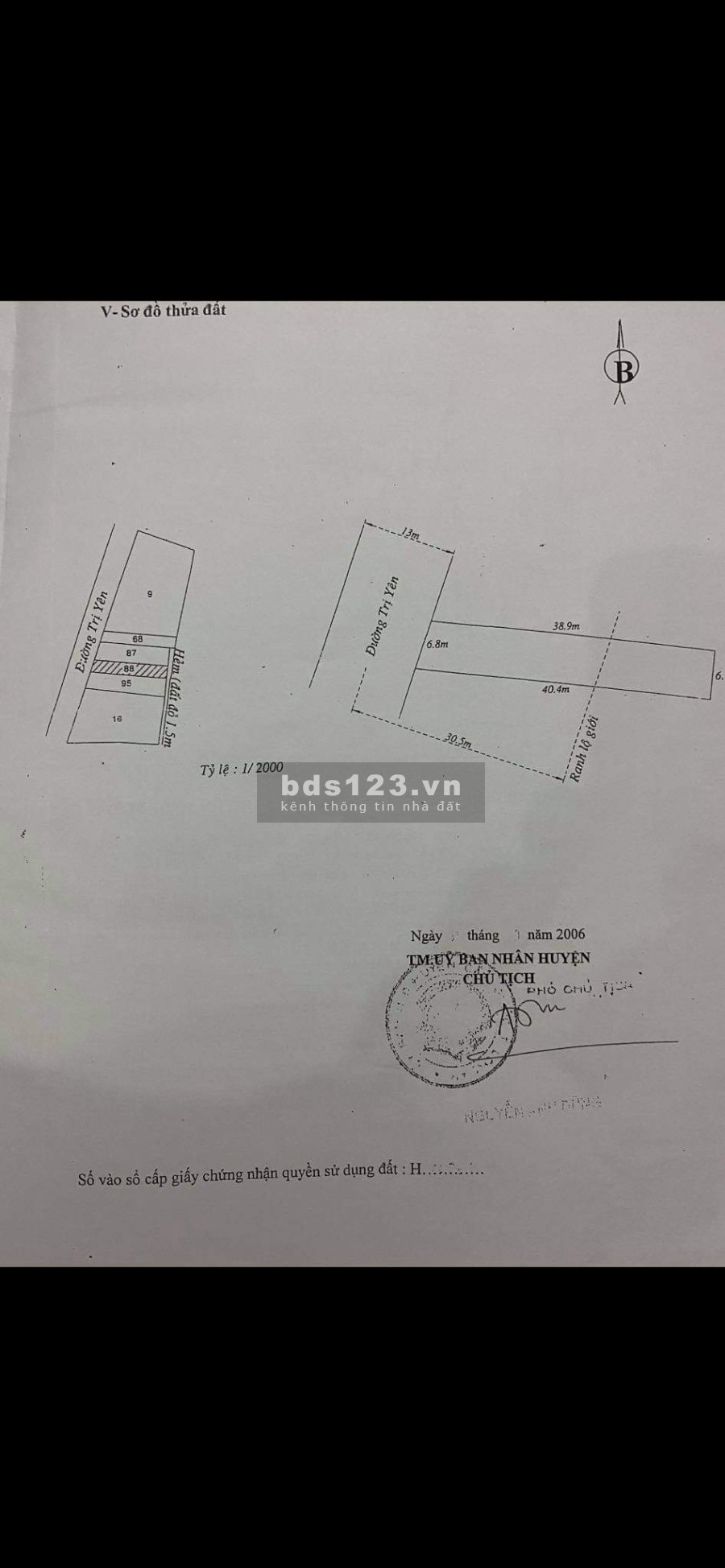 Bán nhà mặt tiền đường Trị Yên diện tích 265m2 bán gấp liên hệ chinh chủ 0355699411