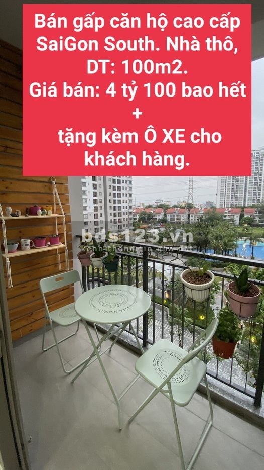 Căn hộ cao cấp Saigon South Residences cần bán nhanh, liên hệ 0936322240 giá 3.9 tỷ