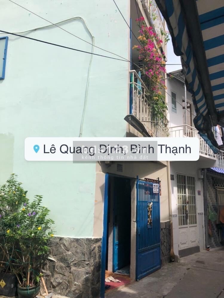Nhà nguyên căn dt 37m2 1 trệt 2 lầu Lê Quang Định phường 5 Bình Thạnh giá bán 2.85 tỷ