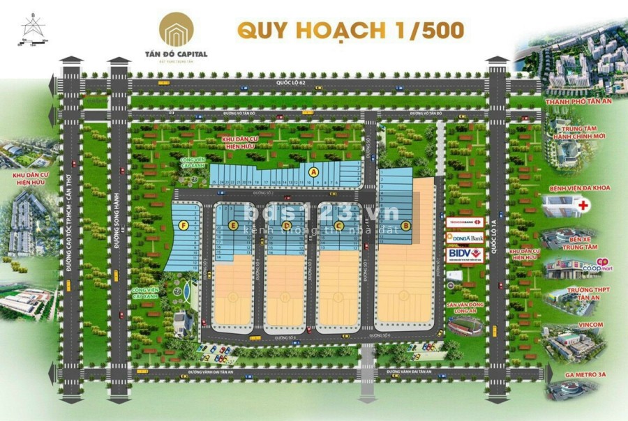 Bán Đất Nền ODT TP Tân An-Long chỉ 800 triệu. Có Ngân Hàng Hỗ Trợ vay 80%.