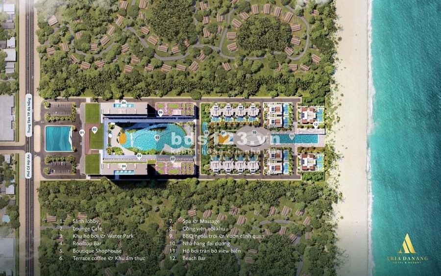 Dự án hót nhất Đà Nẵng Aria Resort & Hotek liên hệ 0905146434 tiện ích đầy đủ, giá tốt