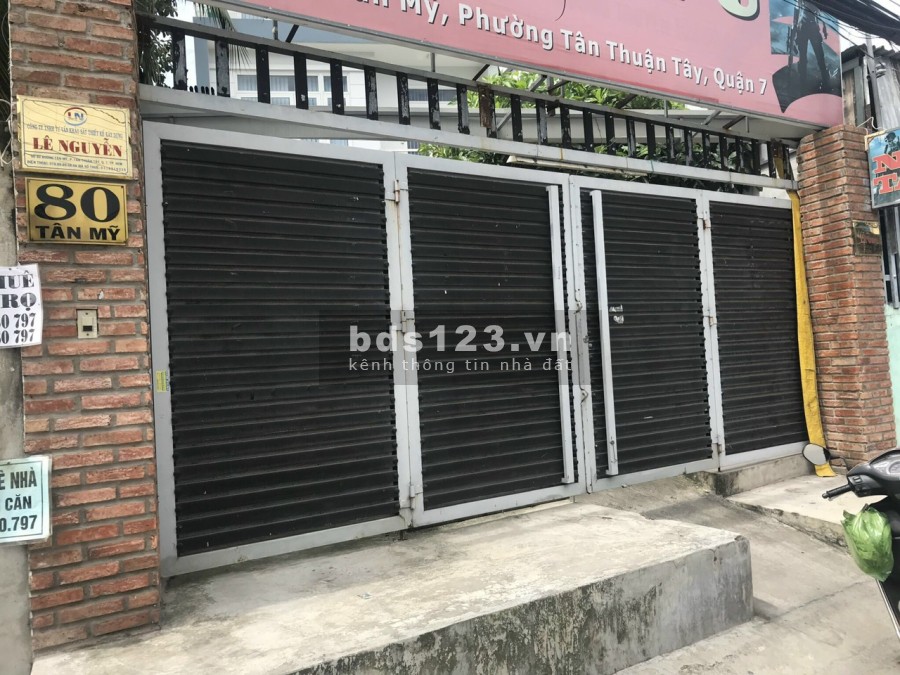 Chính chủ cho thuê MB 156m2 Mặt tiền 80 Tân Mỹ P Tân Thuận Tây Q7