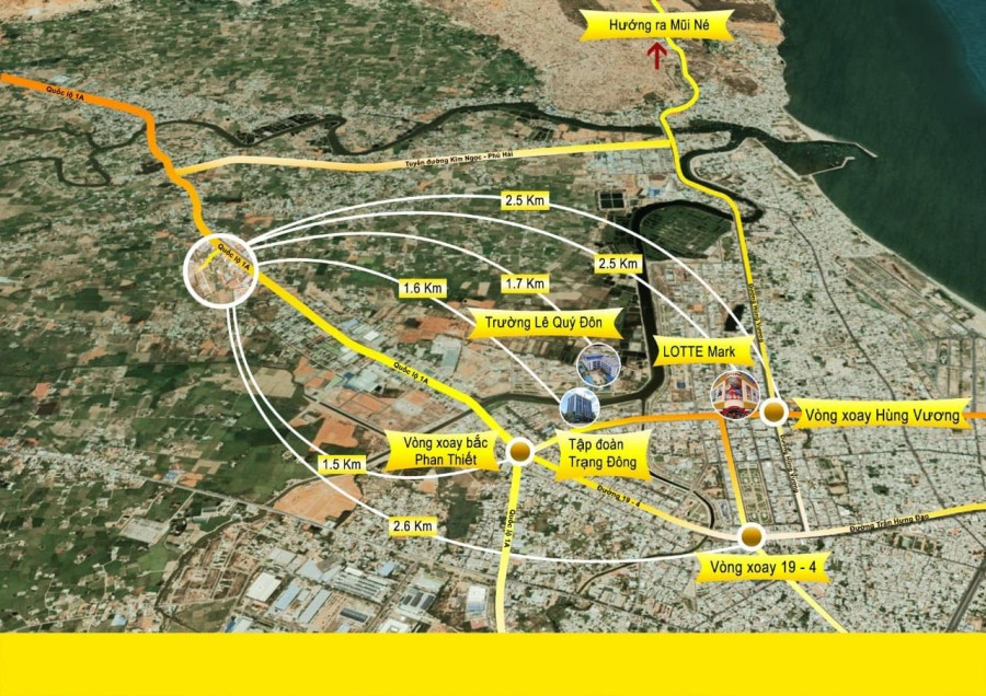 Đất nền Hàm Thắng gần trung tâm Phan Thiết cách Quốc Lộ 1A 50m sổ riêng từng nền
