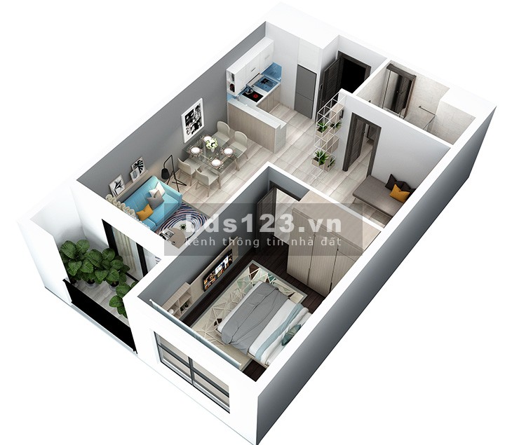 ️️Cần bán căn hộ kiến trúc hiện đại 1PN Hà Đô Centrosa Quận 10 giá 4 tỷ, hoàn thiện cơ bản