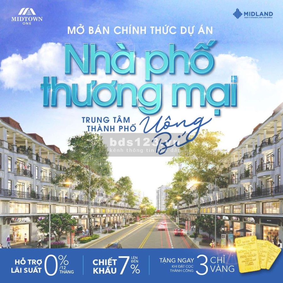 Bán lô hoa hậu dự án Mid Town One hỗ trọ vay lãi suất thấp, nhiều chính sách ưu đãi