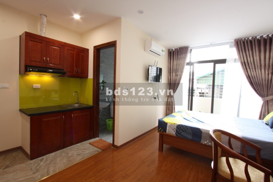 Cho thuê căn hộ dịch vụ tại Kim Mã 1 ngủ đủ đồ giá 4.5 triệu/tháng tầng cao, view đẹp, thông thoáng