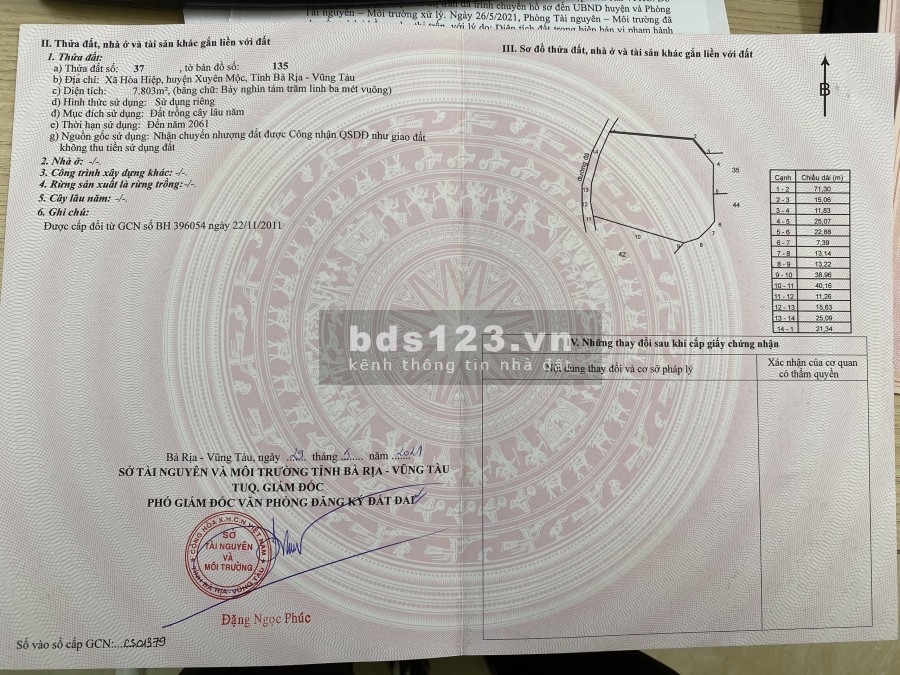 Bán 7 sào 6 view hồ Suối Cát chỉ 700 triệu/s, liên hệ xem đất 0909196325 sổ đỏ chính chủ