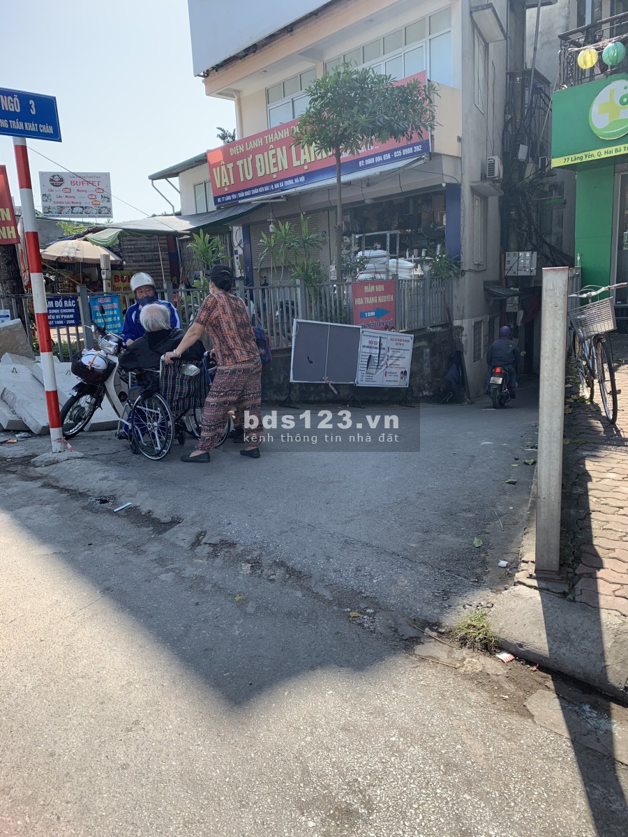 Bán gấp đất ngõ 3 Trần khát Chân, diện tích sử dụng 65m, mt rộng hơn 8m lh 0966063554