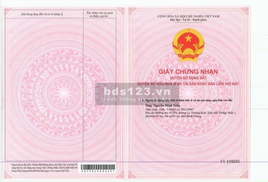 Đất nền Phú Mỹ, Bà Rịa- Vũng Tàu. Đã có sổ 270m2 thổ cư 170m2, 7tr/1m2. Ngân hàng hỗ trợ 70%