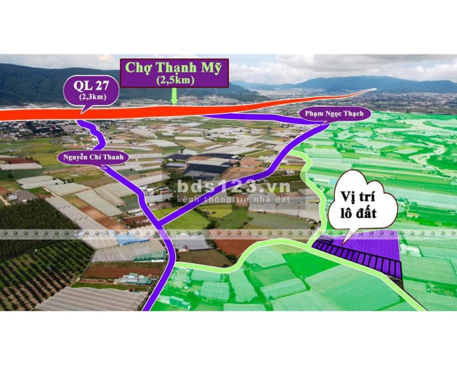 499 triệu - 650 triệu diện tích sử dụng đất 5X34M2 trung tâm Bán Đất Thạnh Mỹ, Đơn Dương