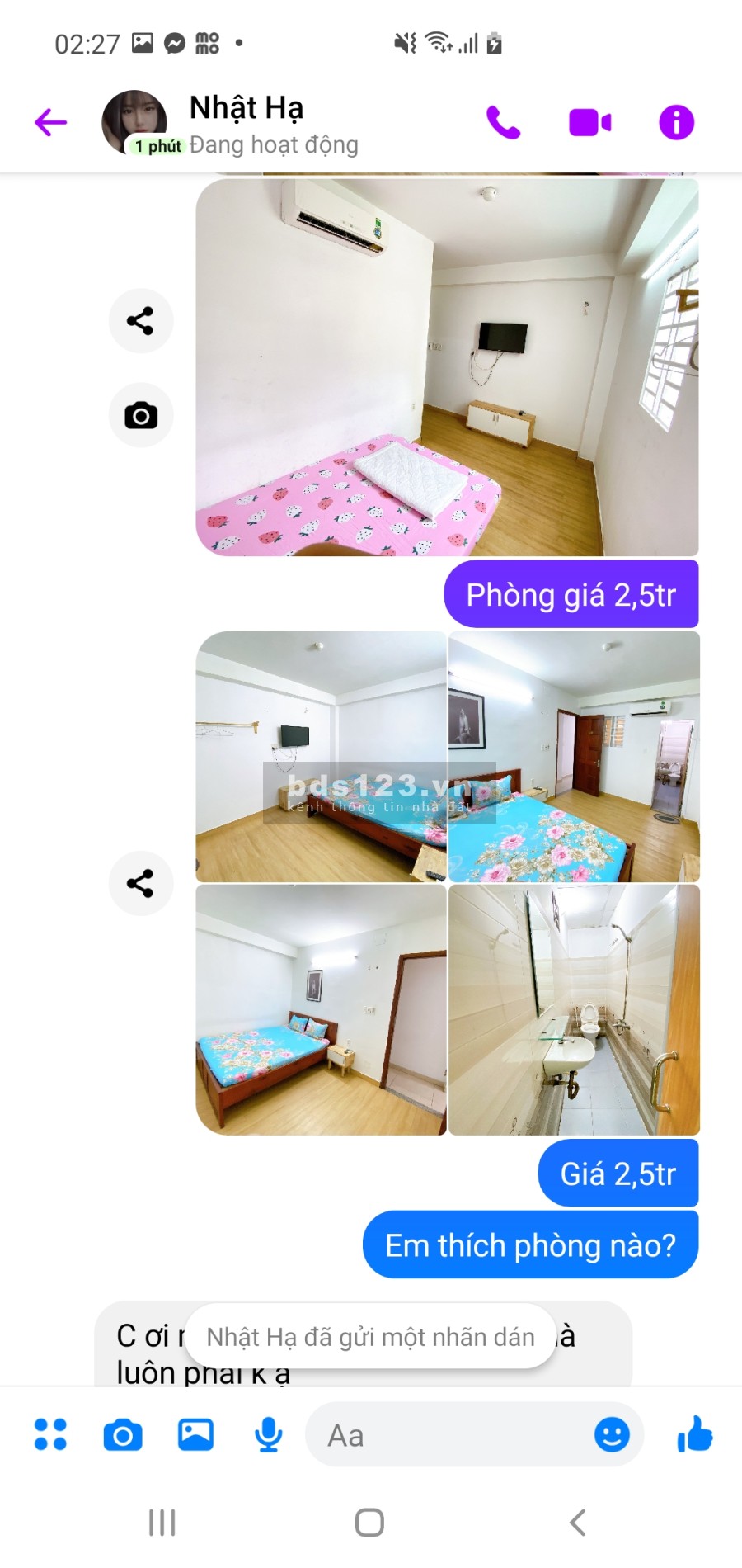 Phòng trọ full nội thất giá từ 2,3 triệu
