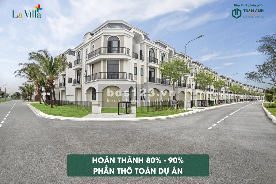 Lavila Green City nhà phố đẳng cấp 2 mặt tiền Hùng Vương và Quốc Lộ 1A view sông Vàm Cỏ