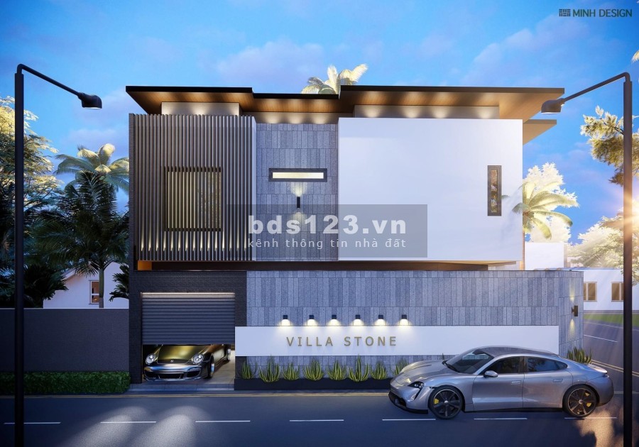 Villa 2 mặt tiền đang hoàn thiện cho nhà đầu tư và ở lâu dài khu sầm uất, xe qua lại nhiều