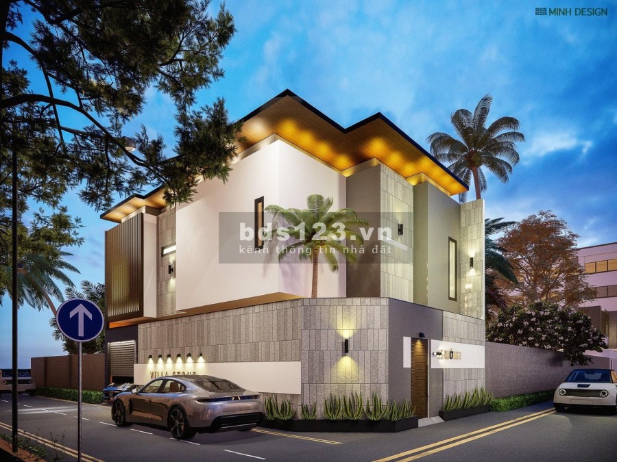 Villa 2 mặt tiền đang hoàn thiện cho nhà đầu tư và ở lâu dài khu sầm uất, xe qua lại nhiều