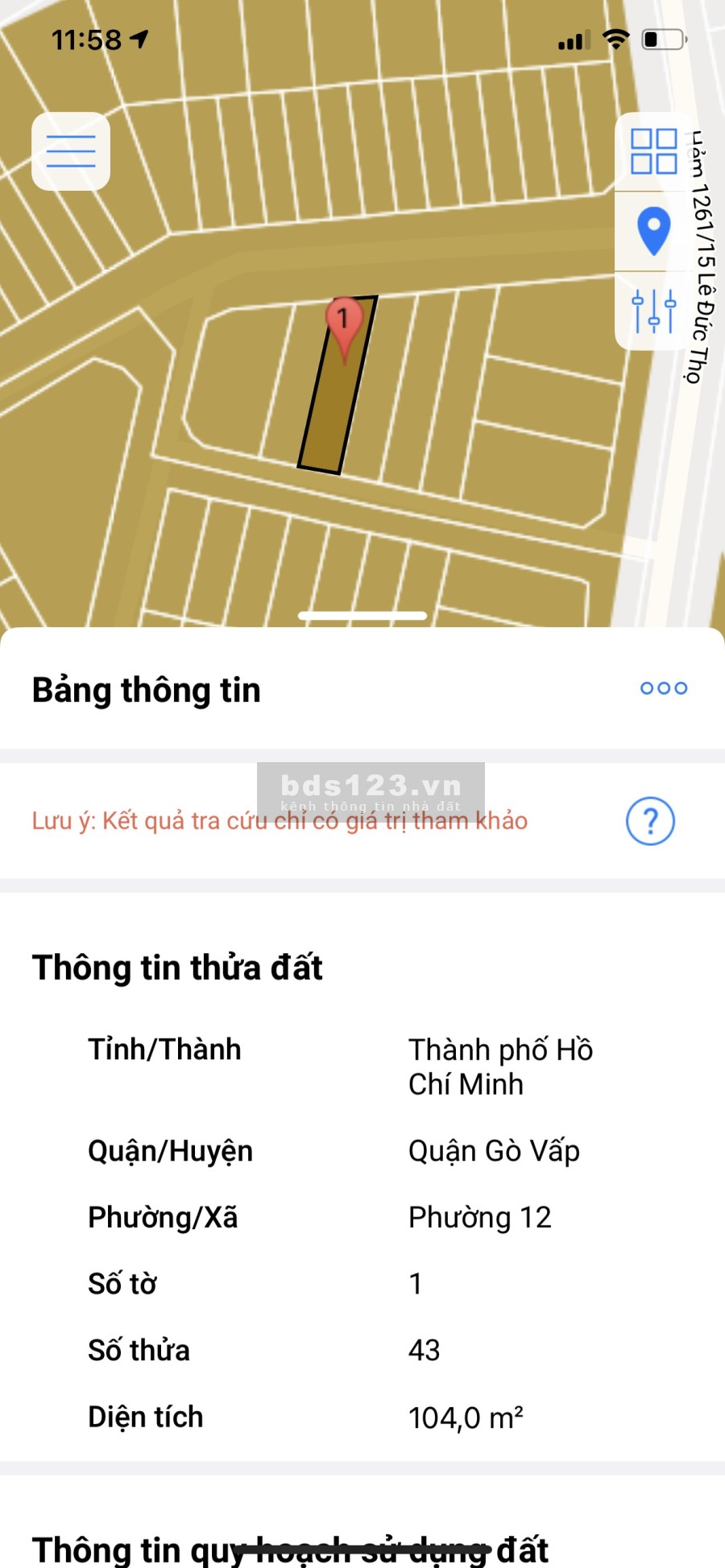 Bán đất hẻm xe hơi 59 Phạm văn Chiêu, Lê Đức Thọ, Quận…