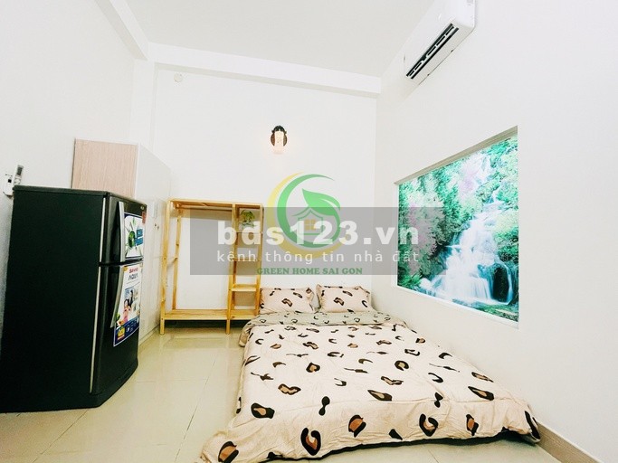 Phòng sutdio 25m2 đầy đủ nội thất cao cấp nằm gần chợ Hoa thám và đường K300