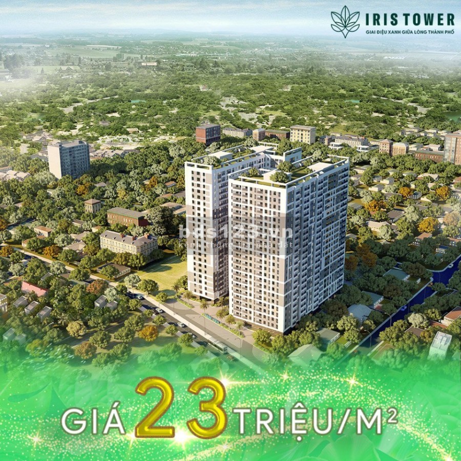 Căn hộ Iris Tower Bình Dương giá gốc chủ đầu tư ngân hàng hỗ trợ vay 70%, pháp lý chuẩn