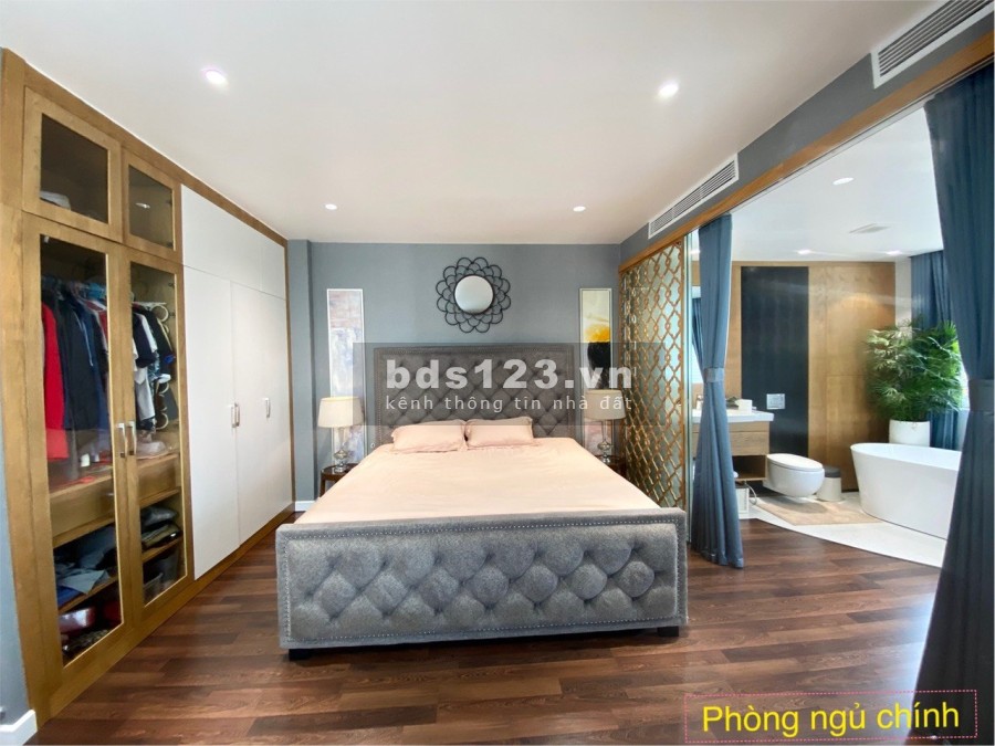 Bán nhà phố Lake View city mặt tiền đường lớn và view sông 5 tầng dt 182m2 đầy đủ nội thất