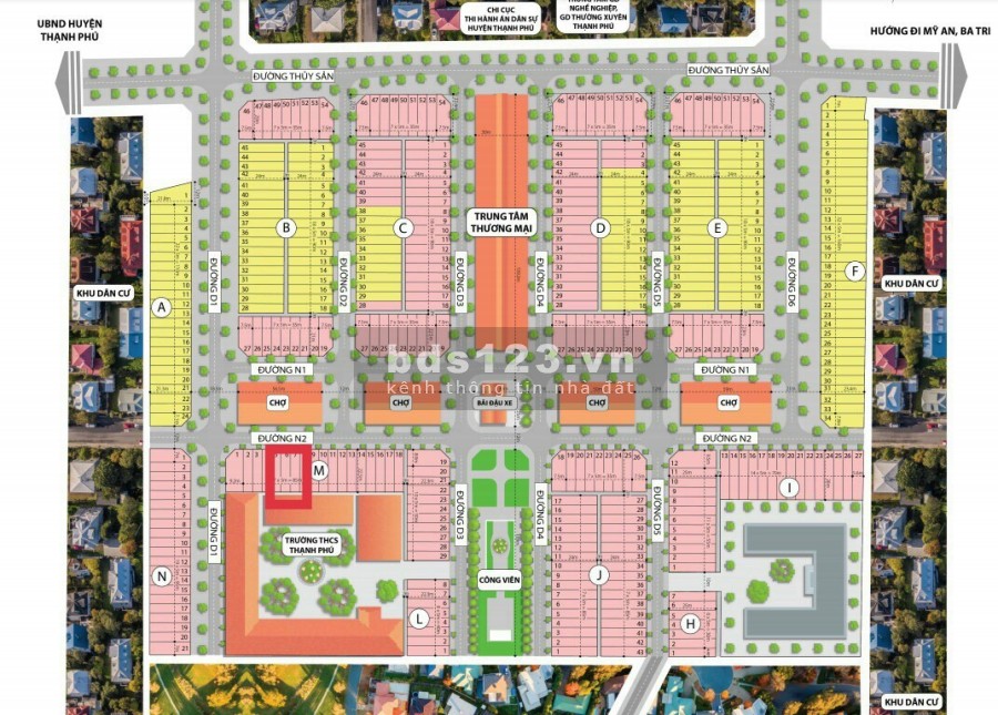 Mua đất mặt tiền chợ vừa ở vừa kinh doanh lời liền tay hơn 700triệu tiện ích đầy đủ