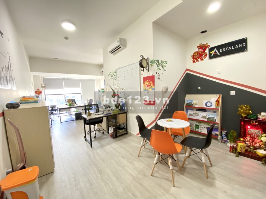 (Chính chủ) Cho Thuê lại căn VP Officetel The Sun Avenue Q2 40m2 tháp S7, full nội thất bàn ghế
