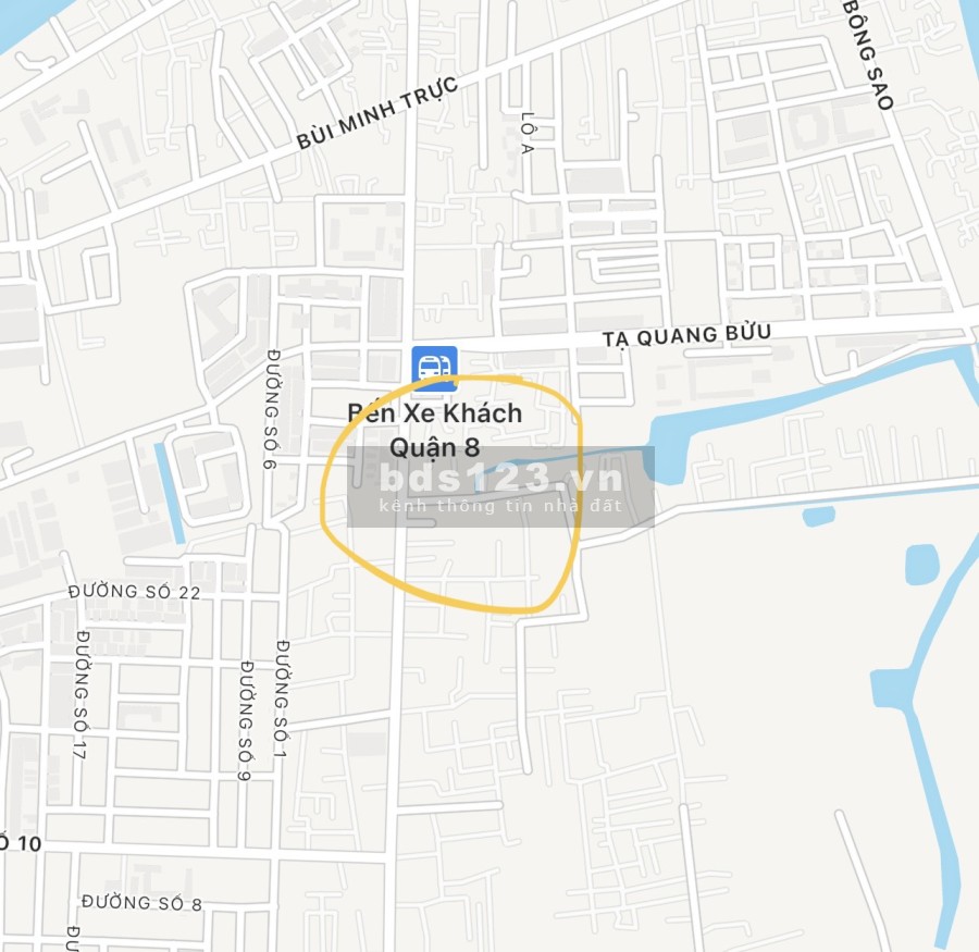 Nhà 1 trệt giá bán 1tỷ4 cách Bến Xe Quận 8 đường lớn 100m nguyên căn 51m2 (3x17m)