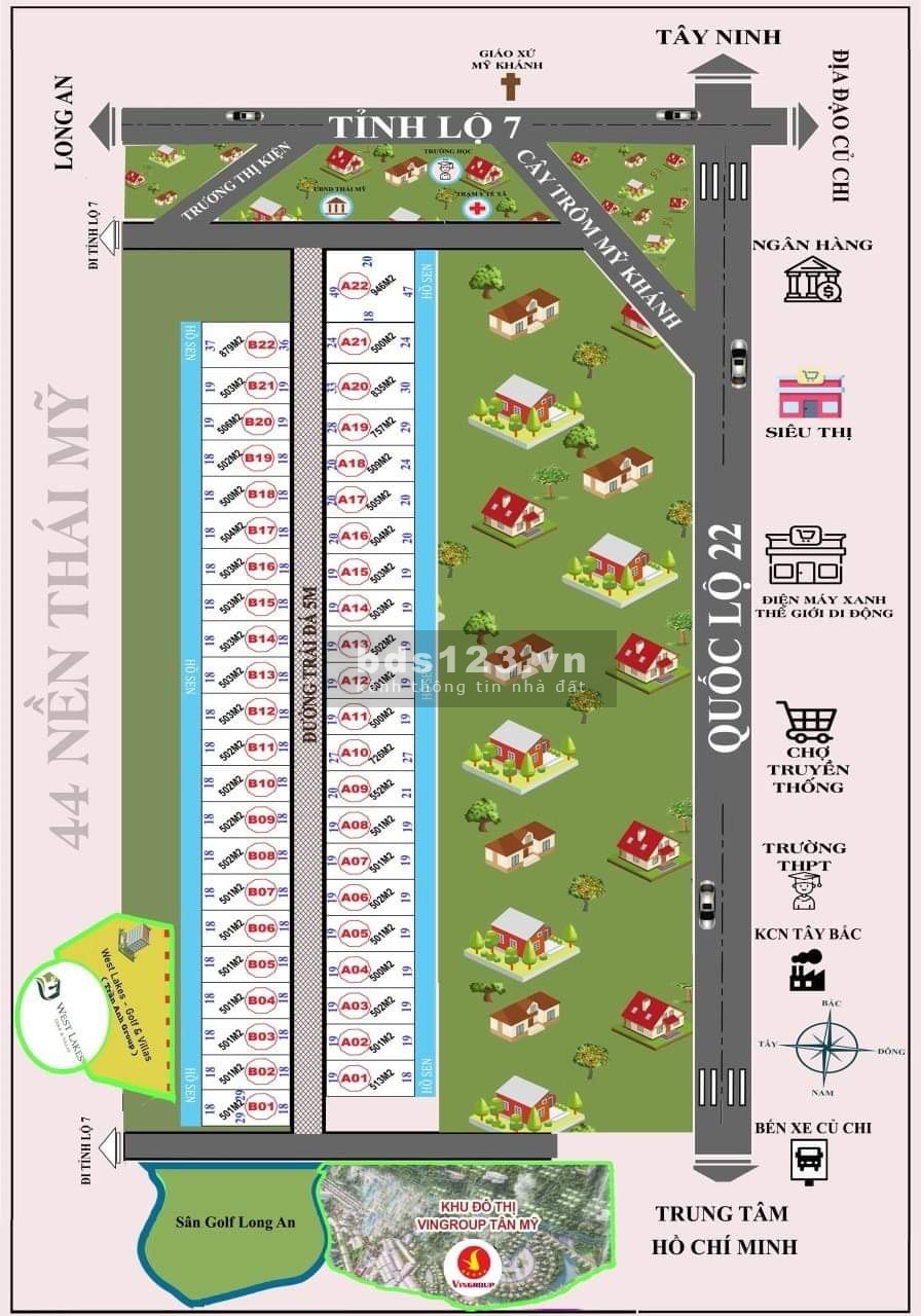 Đất vườn TP.HCM, có sổ đỏ riêng, gần dự án VinGroup và sân golf West Likes Trần Anh