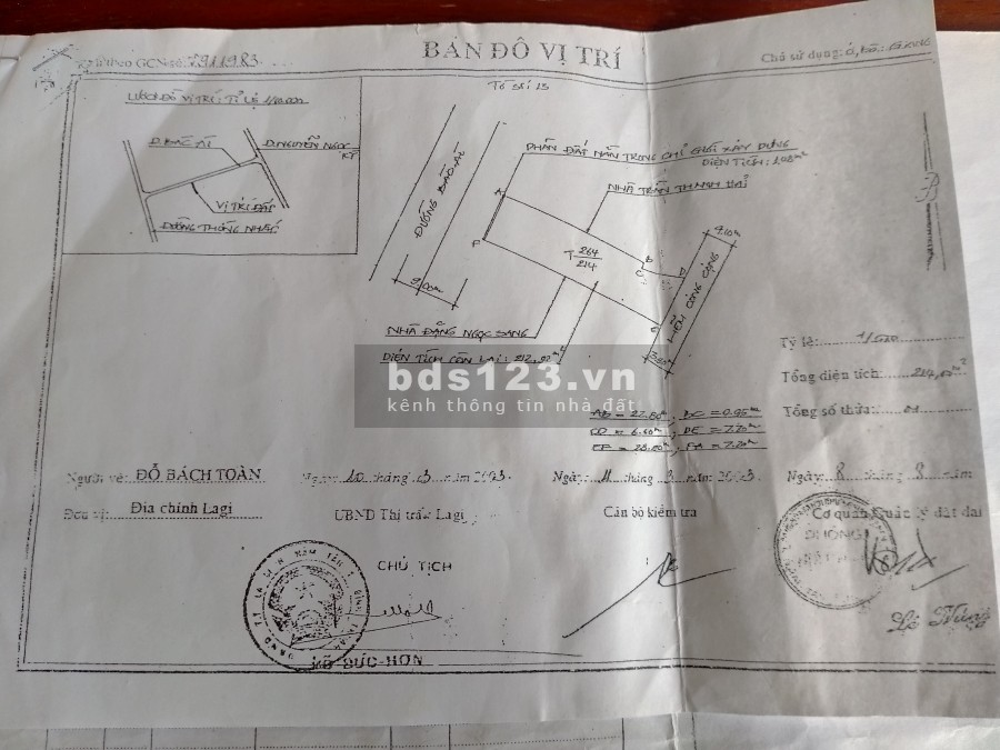 Đất có sẵn nhà tiền chế full thổ cư giá bán 7 tỷ, thương lượng, làm việc chính chủ