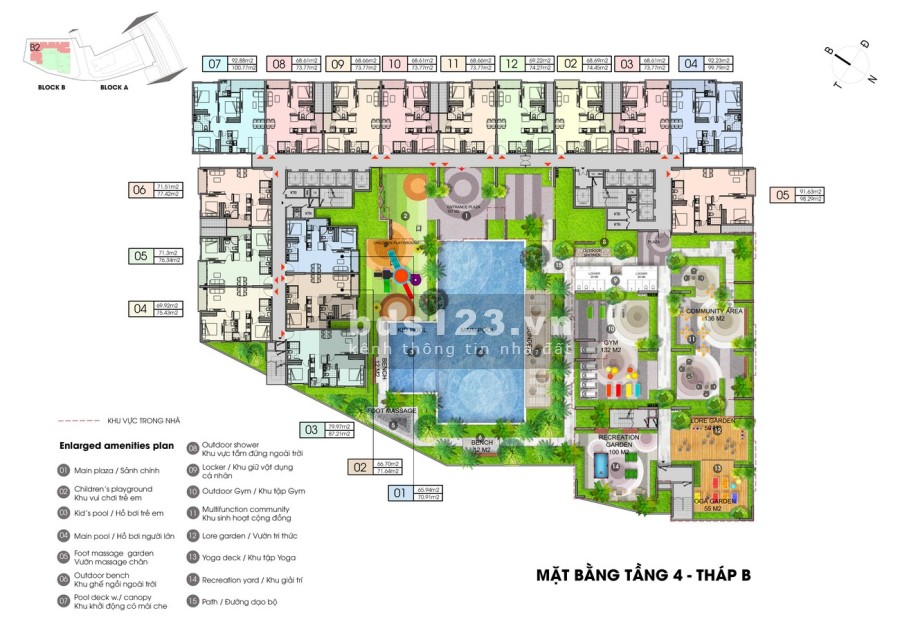 Cho thuê căn hộ Opal Boulevard 2-3 phòng ngủ, giá chỉ từ 6.5…