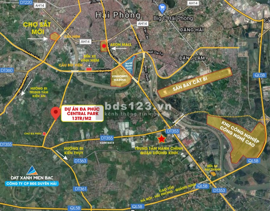 Cần bán đất dự án Đa Phúc Central Park, dt 100m, không lỗi phong thủy