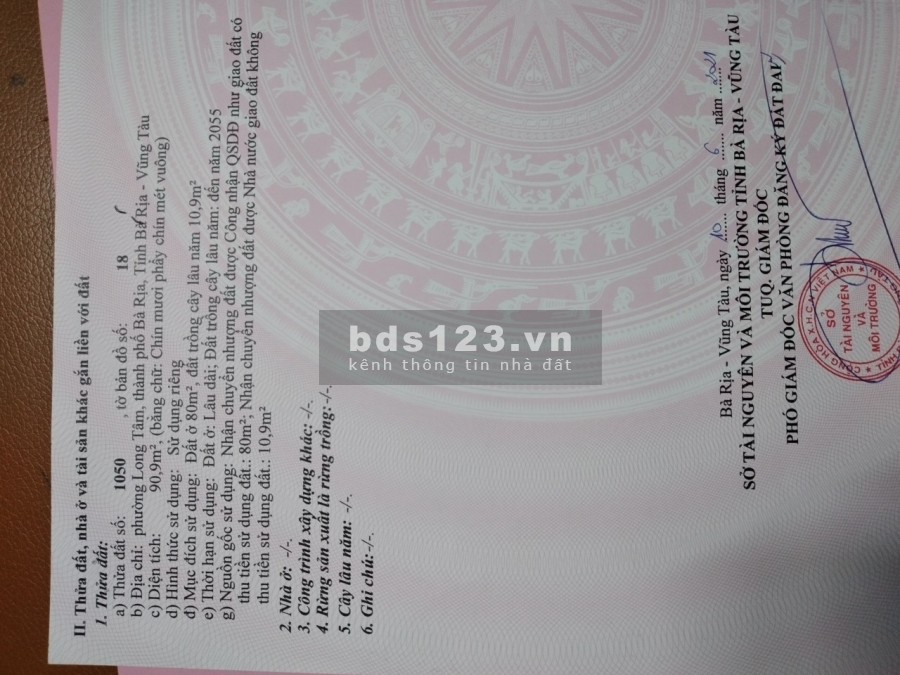 Cần bán gấp lô đất đường Lê Long Vân (Chính chủ) liên hệ xem đất 0933899248 sổ riêng