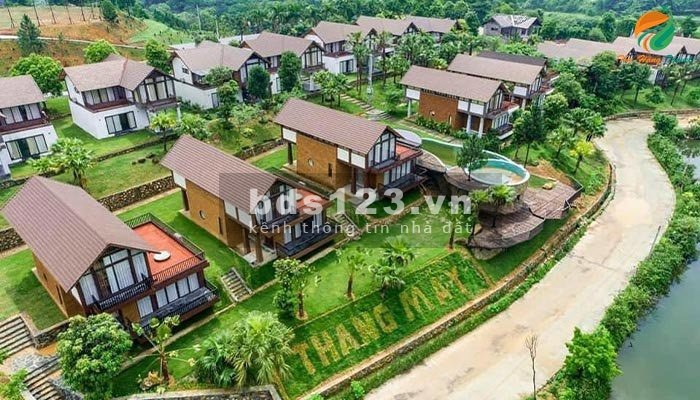 Bán BT đơn lập Thang Mây Village mặt hồ Bản Xôi, diện tích 288m2, giá 14tr/m2, chiết khấu 9%